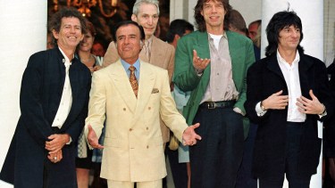 El expresidente mantuvo una reunión de una hora en la Casa Rosada con los Stones. 