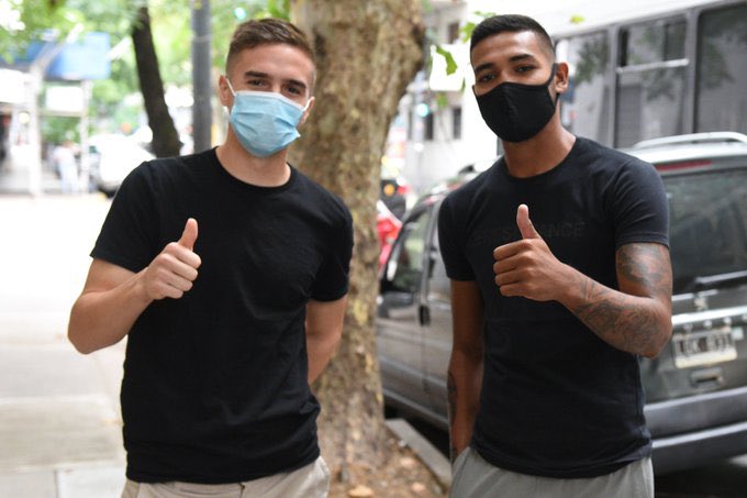 Palavecino y Martínez pasaron la revisión médica en horas de la mañana. 