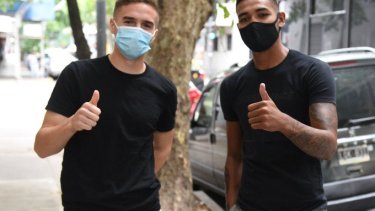 Palavecino y Martínez pasaron la revisión médica en horas de la mañana. 