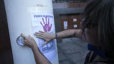 Las protestas se replican cada semana por el aumento de los femicidios en el país. Foto Archivo: Pablo Leguizamon