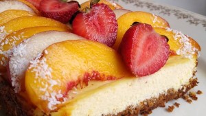 Tarta de ricotta frutal