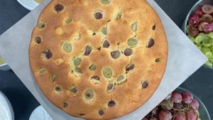 Toda la frescura de las uvas en este bizcocho