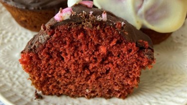 Muffins red velvet con remolacha