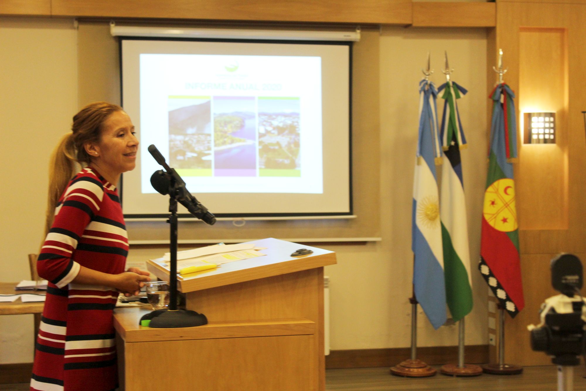 La defensora del Pueblo de Bariloche, Beatriz Oñate, presentó su informe anual en el Concejo Municipal. Foto: gentileza