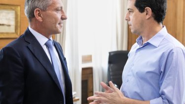 El ministro De Pedro le "puso los puntos" al gobernador Arcioni. (Gentileza).-