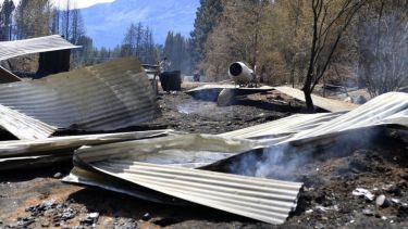 Así quedó la zona de desastre, en la región del departamento de Bariloche. Foto: archivo.-