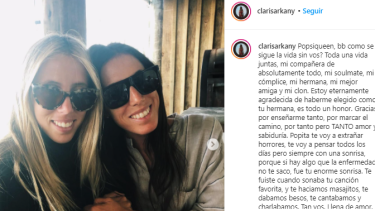 Clara Sarkany despidió a Sofía en Instagram. 