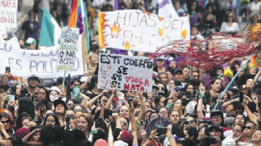 En Colombia las mujeres coparon las calles. 