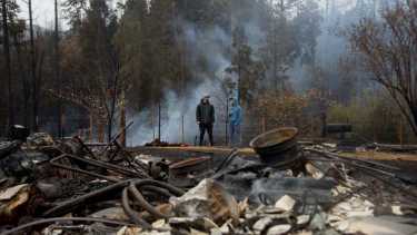 Los incendios forestales hicieron estragos en El Hoyo y destruyeron 500 casas. Foto: Archivo/ Marcelo Martínez