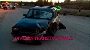 Accidente fatal en Zapala: murió un motociclista al chocar con un auto