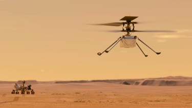 Marte y una nueva hazaña: el primer vuelo de un helicóptero