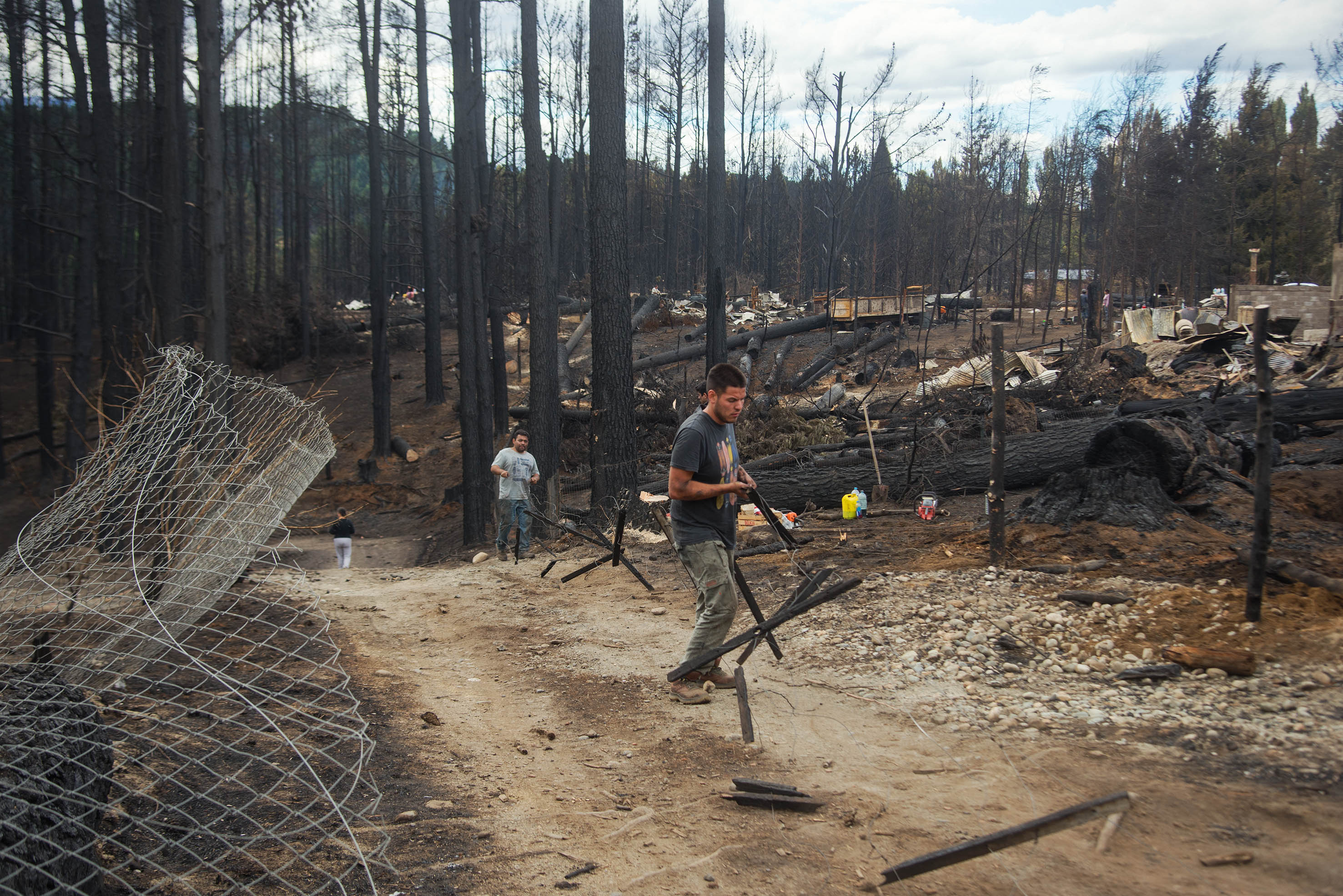 Los incendios destruyeron más de 500 viviendas y afectaron unas 13.000 hectáreas en la Comarca Andina. (Foto de archivo de Marcelo Martínez)