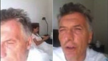 Macri participó desde la cama de un Zoom de JxC.  