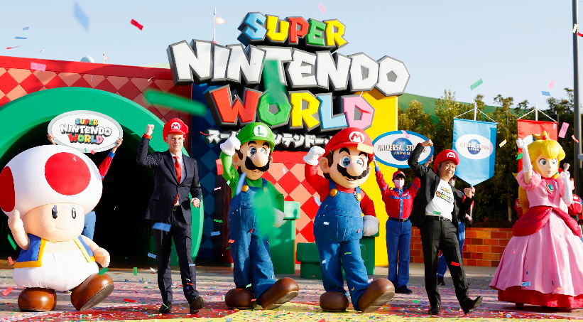Inauguró el ansiado parque temático de "Super Mario". Foto: AP 