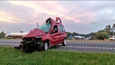 Oliver pudo sobrevivir gracias a que viajaba en la silla para bebés. Foto: gentileza 