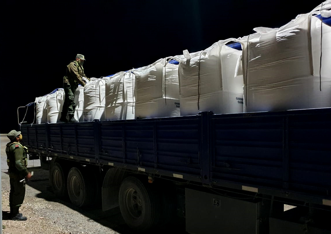 El operativo estuvo a cargo de personal de Gendarmería. Foto: gentileza.