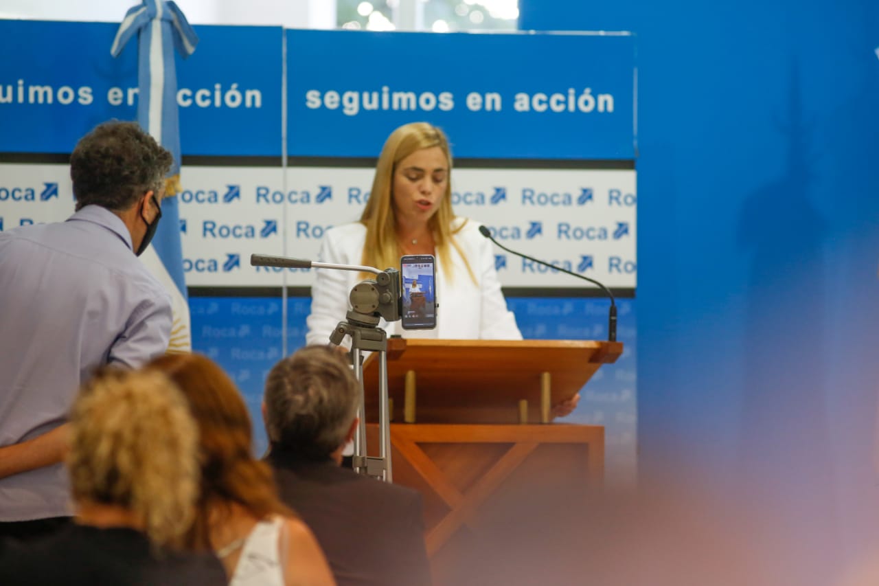 La intendenta de Roca, María Emilia Soria, abrió el período de sesiones del Concejo Deliberante. Foto: Archivo. 