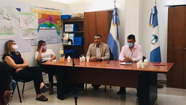 Milton Morales no se mostró confrontativo durante su discurso en la reunión. Foto: Gentileza.
