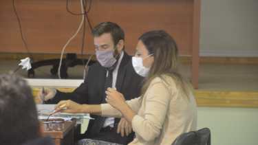 El fiscal José Nebbia y la fiscal coadyudante Jorgelina D´ Alessandro (foto Yamil Regules)