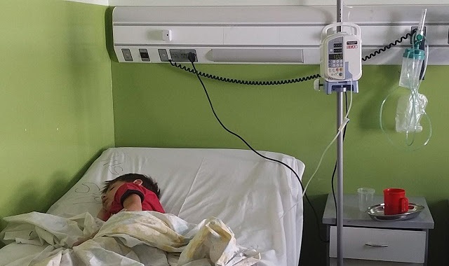 El niño estuvo internado dos meses en el hospital de El Bolsón, pero aun no tiene un diagnóstico médico. Gentileza