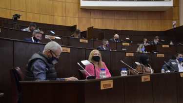 Los diputados participaron de forma presencial. Foto: Yamil Regules.