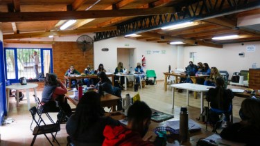 El plenario de secretarios generales sesionó desde la mañana en el predio recreativo de Unter Roca. (Foto: Juan Thomes)