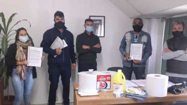 La Municipalidad entregó los protocolos a seguir a los diferentes referentes de las Juntas Vecinales de la ciudad. 