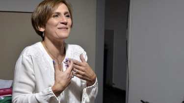 La dirigente es una de las referentes de La Jauretche en Neuquén. Foto: Yamil Regules.