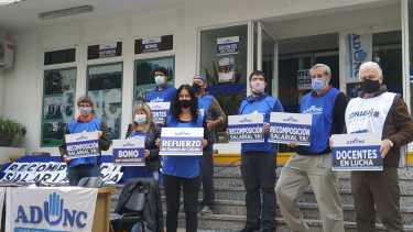 Hoy se realizó una conferencia de prensa. Foto: Prensa Adunc