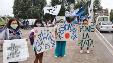 Otro día de protestas en Neuquén: ATEN y Salud se manifestaron