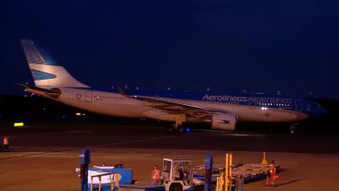 El segundo avión que llegó de Moscú con vacunas en días consecutivos. 