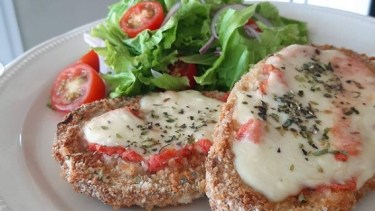 Milanesas de berenjenas gratinadas