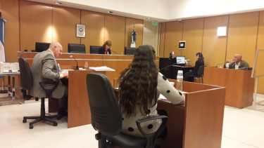 Esta mañana se realizó la audiencia de formulación de cargos en el Poder Judicial, en Roca. (foto: gentileza Poder Judicial)