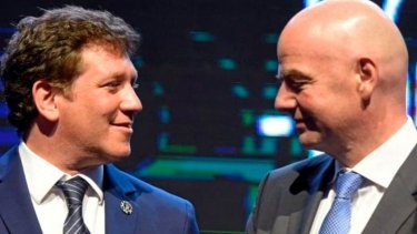 Domínguez e Intantino formaron parte de la reunión virtual. 