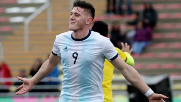 Adolfo Gaich es uno de los jóvenes referentes del ciclo Batista en las selecciones menores. 