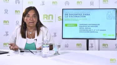 La secretaria Políticas Públicas de Río Negro, Mercedes Iberó, brindó detalles acerca de la vacunación a docentes con la llegada de la vacuna Sinopharm.
