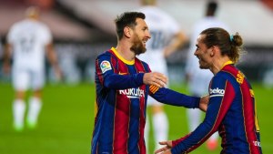 Otra función de Messi en la victoria de Barcelona