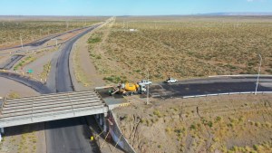 Así avanza la obra de la ruta 22 entre Senillosa y Arroyito