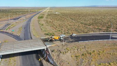 Así avanza la obra de la ruta 22 entre Senillosa y Arroyito