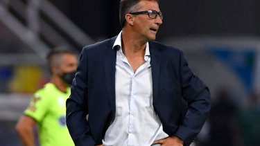 Juan Antonio Pizzi y una derrota que duele mucho. Por ahora, sigue como entrenador de Racing. 