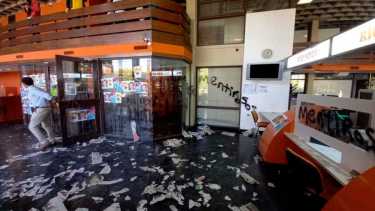 Así quedaron las instalaciones en la sede central de RÍO NEGRO.-