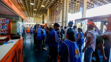 Los manifestantes tenían pecheras de la CTA Autónoma.