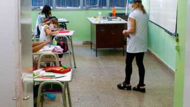 Clases presenciales en Roca. Foto: Juan Thomes. 