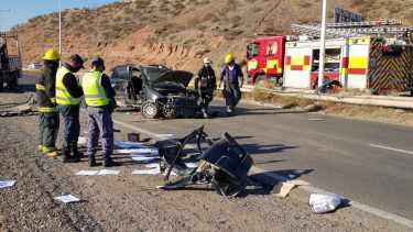 Ocurrió esta mañana en lal ruta 7 entre Neuquén y Centenario. (Foto: Centenario Digital)