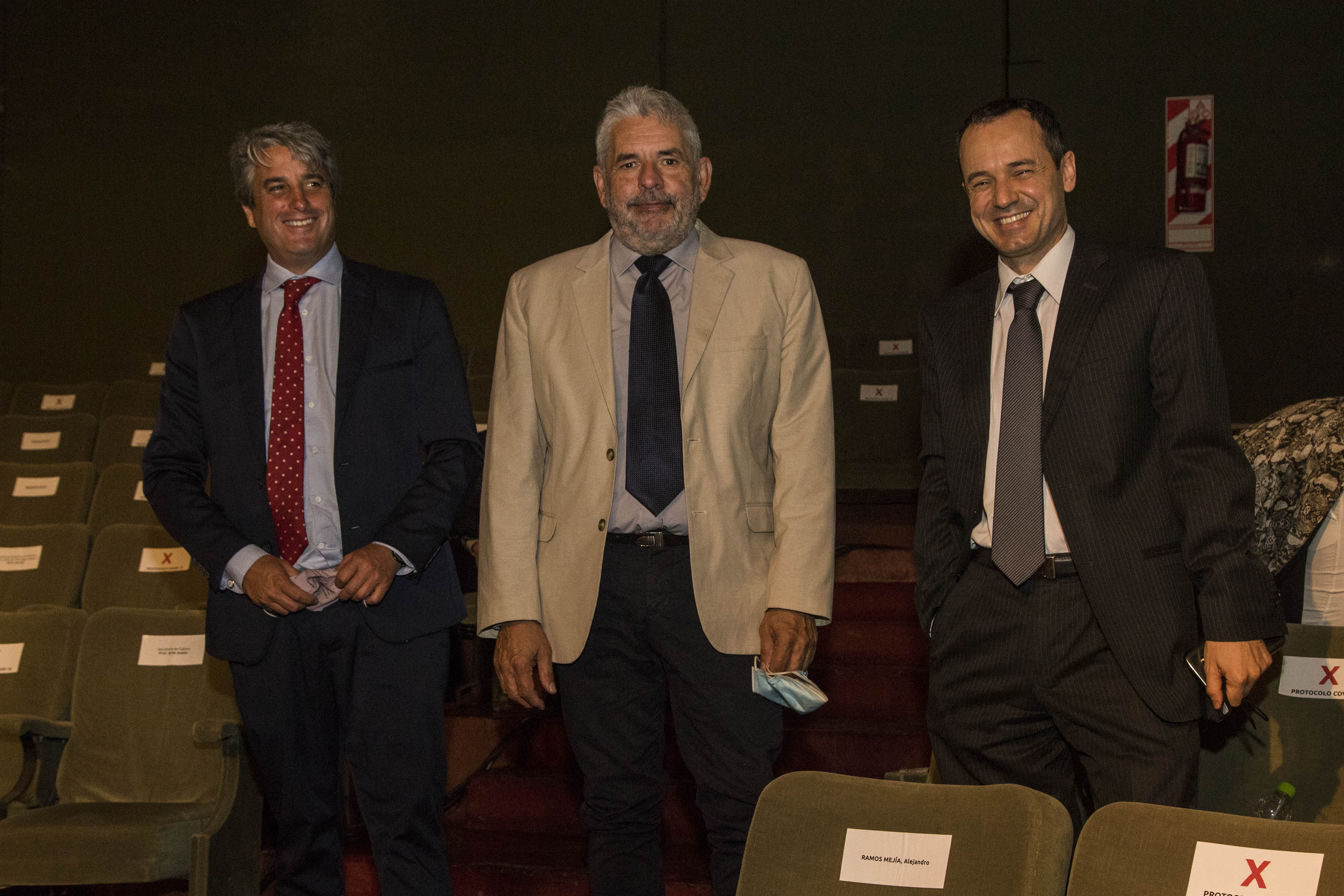 Ramos Mejía, Albrieu y Rochás durante la apertura de sesiones legislativas. Foto: Marcelo Ochoa.
