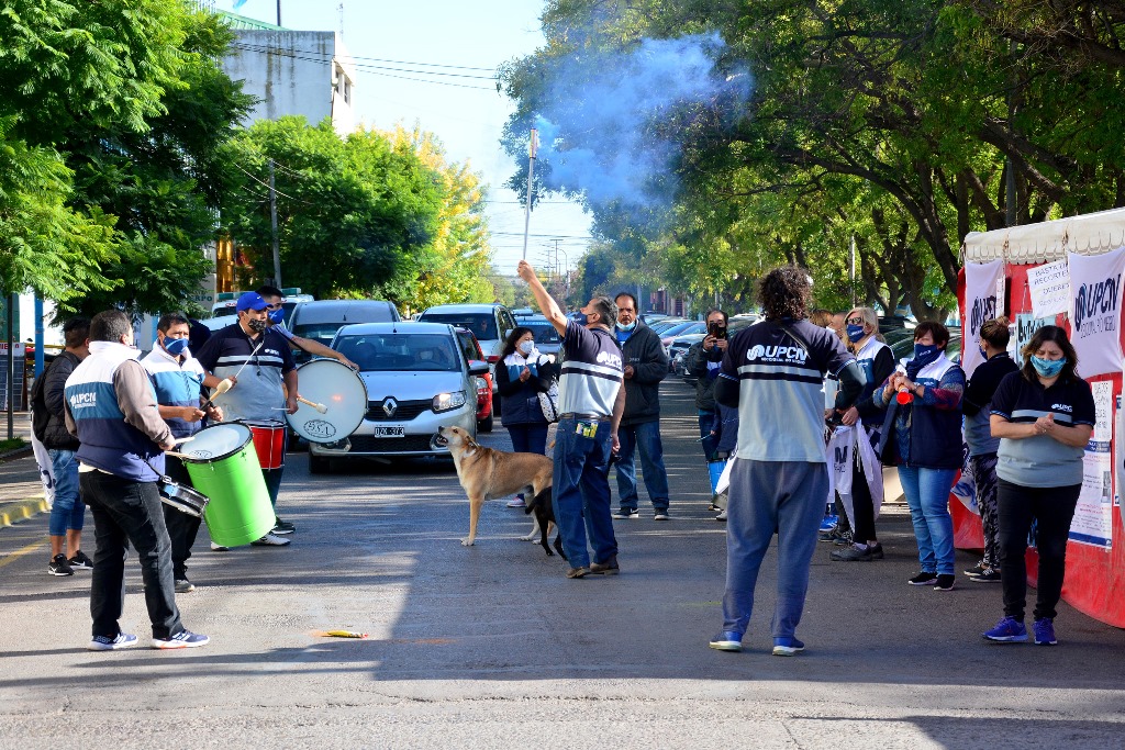UPCN realizó medidas de fuerza en Río Negro. Foto : Marcelo Ochoa