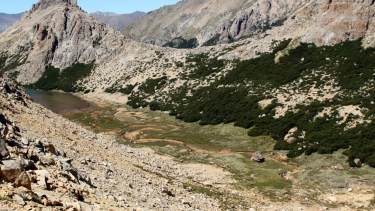El mallín tiene una superficie aproximada de 18 hectáreas. Foto: gentileza