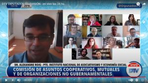 Video: Alexandre Roig, presidente del Inaes, expuso en Diputados sobre cooperativas y mutuales