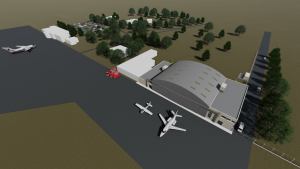 Refaccionarán el hangar del aeropuerto de Viedma donde funcionará la base aérea de Prefectura
