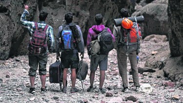 En Piedra Parada, después de un día intenso de escalada. Fotos: Franco Ojeda